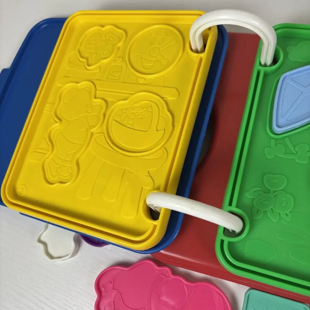 Fisher Price-Puzzle Book-9 Puzzle Pieces-1994-Vintage-As Shown Missing 2 Pieces